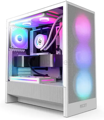 NZXT H5 Flow RGB Edition Compact ATX Mid-Tower Airflow Case + 1x F360 RGB + 1x F120Q + 1x F240 RGB