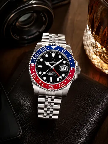 Pagani Design GMT Automatic Watch Rotating Ceramic Bezel