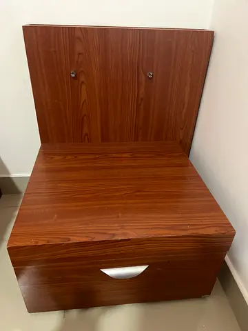 Wooden bedside nightstand drawer