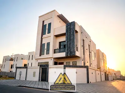 A brand-new villa available for annual rent in Al Bahia, Ajman. Featuring a modern design, premium finishes,