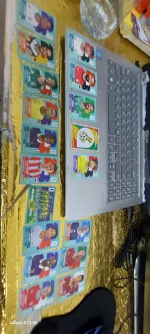 Collection of Football World Cup Player Sticker Cards — Mixed Lot