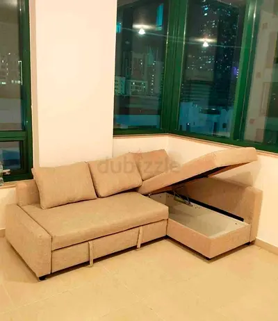 IKEA L shap Sofa store cum bed you can fix