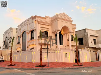 Corner Villa ( classic design ) for sale | ajman| al helio2 area | 5 master rooms, majlis, 2 halls| freehold | 0 registration fees | negotiable price