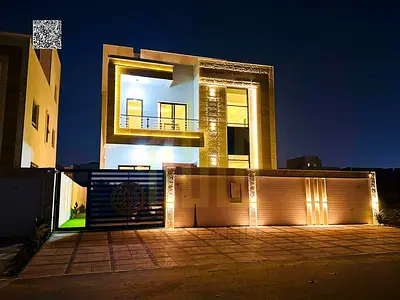 Villa for sale in Ajman | Al Helio 2 area | 4 bedrooms, majlis, hall, maid's room and roof | Freehold ownership for all nationalities | Price includes