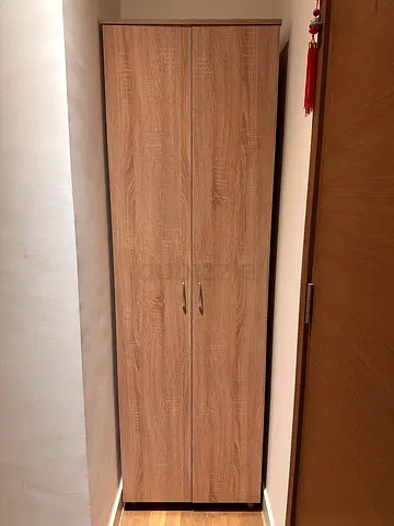 Two-door wooden wardrobe / armoire in excellent condition