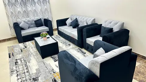 Luxury Brand New Sofa Set with Spacious Seating for Family Gatherings and Daily Relaxation