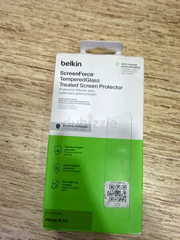 Belkin ScreenForce Tempered Glass Screen Protector (iPhone 16 Pro) - New in Box
