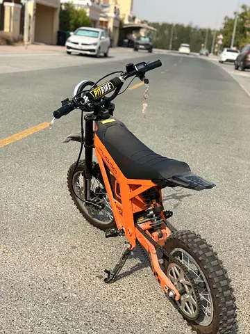 Kids off-road dirt bike / pitbike - orange, good condition