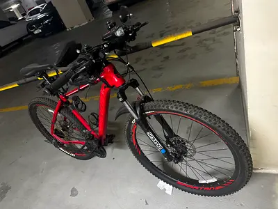 Spartan Red Mountain Bike with SR Suntour Suspension