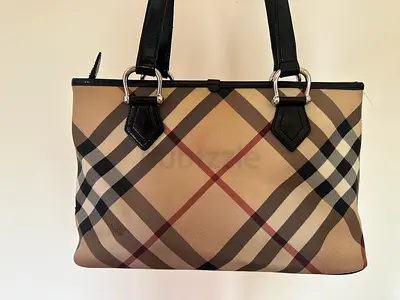 Authentic Burberry Nova Check Tote Bag