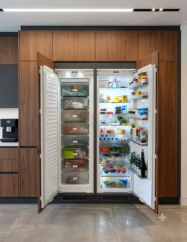 Miele latest model separate fridge and freezer set built-in fully-integrated types zstyoes s