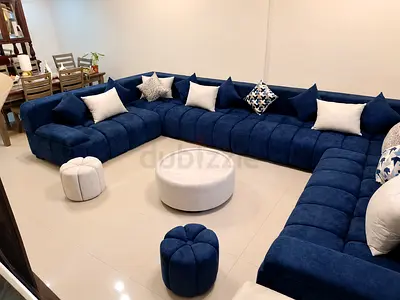Brand new U shape sofa sets  with table and stools you can get from us in great furnishings