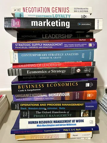 Collection of University-Level Business  Management Textbooks