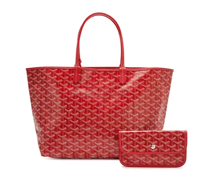 Authentic Goyard Red Canvas Saint Louis PM size