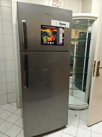 URGENT - MIVE OUT SALE Whirlpool Double Door Refrigerator - Top Freezer, Stainless Steel
