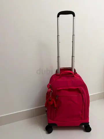 Kipling school rolling bag pink