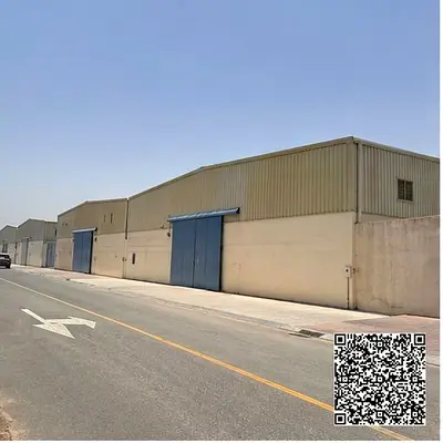 Industrial Property for Sale in Ajman Industrial Area 2 7100 Sq Ft Two Ready Warehouses Open Yard Excellent Location Final Price AED 3500000..........