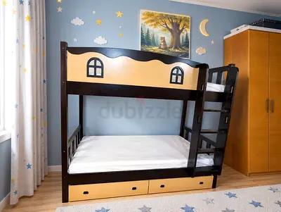 Wooden Childrens Bunk Bed with Storage Drawers New For Sale