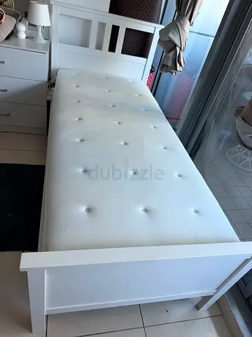 IKEA Hemnes White Wooden Single bed - Good Condition