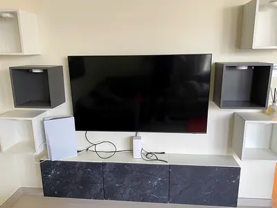 TV wall units x 3 and cubes x6