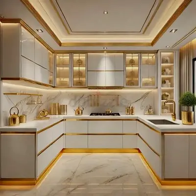 Insuperable Custom Villa Modular Kitchen Furniture  Full Renovation