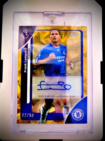 Frank Lampard topps chrome sapphire auto /50