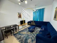 Furnished 1BR apartment on Khalifa Street opposite Grand Mall, near Safeer Mall, clean furniture, 2