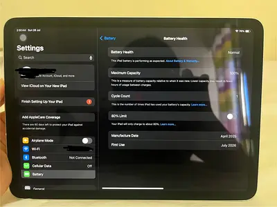 Apple iPad M3 Air 512 GB Starlight 11 inch 1 battery cycle