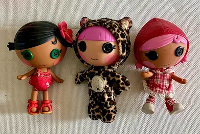 3 x Lalaloopsy Littles dolls.