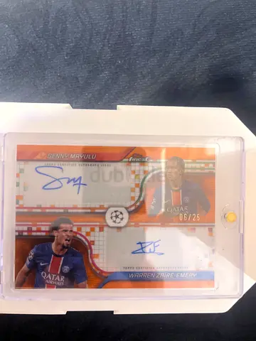 Topps Finest Dual Autograph Card -senny mayulu / Warren Zaire-Emery /25