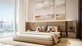 4 br duplix with private pool and maid fully furnished / Burj Khalifa and canal view