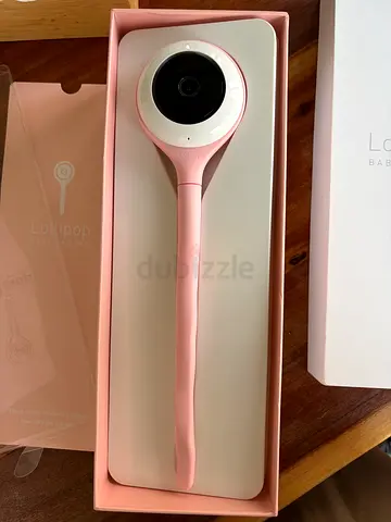 Lollipop Baby Camera Monitor (Pink) - Gentle night light  1080p video