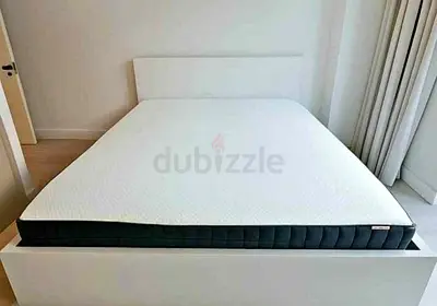 Ikea malam bed with ikea mattress Queen size
