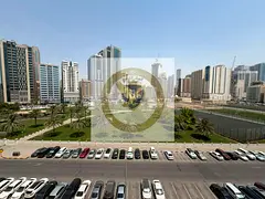 Largest two bedroom apartment for annual rent in Al Majaz 3 with open view balcony free parking maid