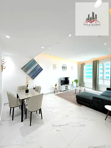 **للإيجار – شقة مفروشة سوبر ديلوكس (سكن ثاني)** 📍 **الموقع:** الشارقة – الخان – برج الشاطئ 1 شقة مفروشة سوبر ديلوكس (سكن ثاني)، جاهزة للسكن، وتتكون