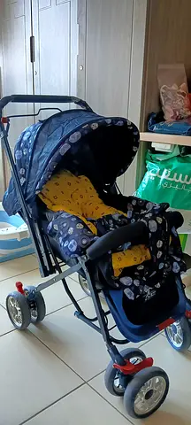 Lightweight standard baby stroller with canopy and recline - good condition