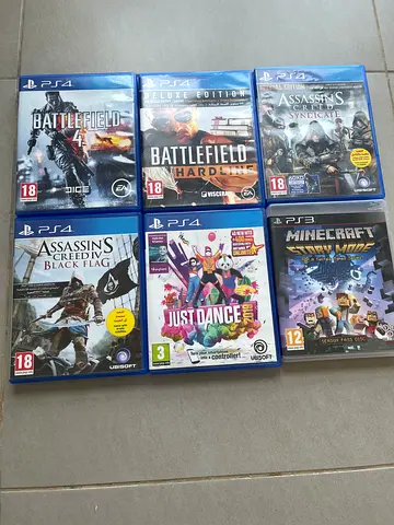Message me Different PS4 games - Battlefield, Assassins Creed, Just Dance, Minecraftps3