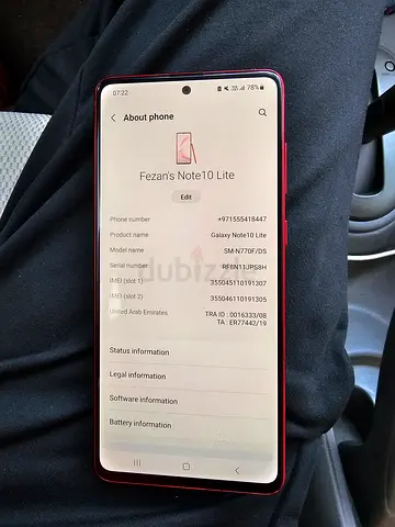 Samsung note 10 lite