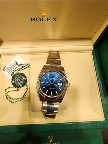 Rolex Datejust 41 II stainless steel blue dial with box and tags