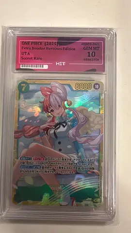 One Piece Card Game Uta Secret Rare EB03-061 HIT 10 Graded