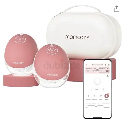 Momcozy Double Electric Wearable Breast Pump (Portable, App-Controlled)