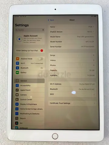 Apple iPad (8th generation) 32GB Wi‑Fi - Good Working Condition