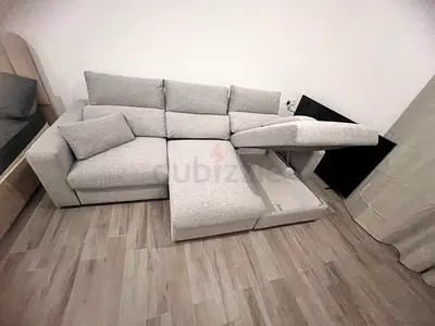 IKEA Eskilstuna L Shape Sofa Bed Grey