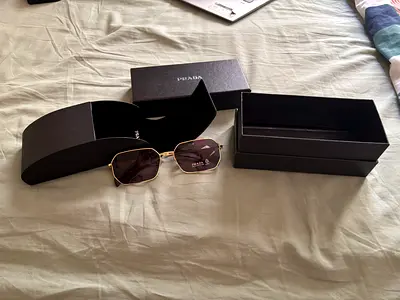 Prada Geometric Sunglasses with Original Box (Brand New)
