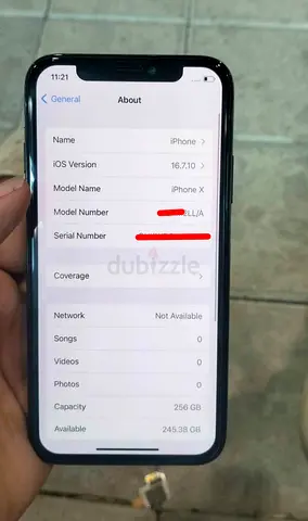Iphone x 256 GB
