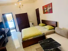 Furnished Room in very neat and clean peaceful villa ready to move available in Al jazzat sharjah