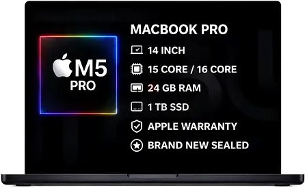 MacBook Pro M5 Pro 14” 24GB RAM 1TB SSD