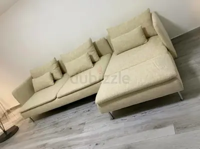 IKEA Soderamn L Shape Sofa Beige
