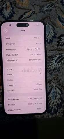 Apple iPhone 14 Pro Max 256GB Space Black