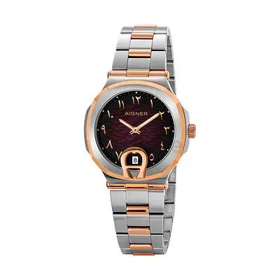 Aigner Ladies Two-Tone Stainless Steel Watch with Date